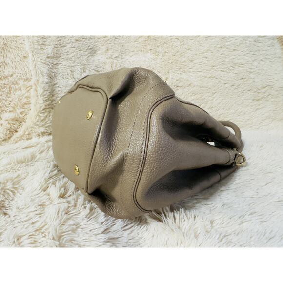 MCM Leather Bucket Sling Bag - Taupe - Picture 7 of 8